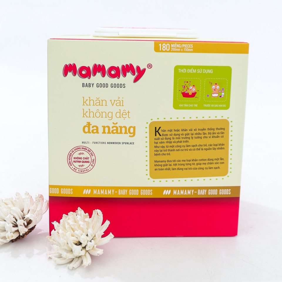 Combo 4 hộp Khăn Khô Đa Năng Mamamy 180 Tờ