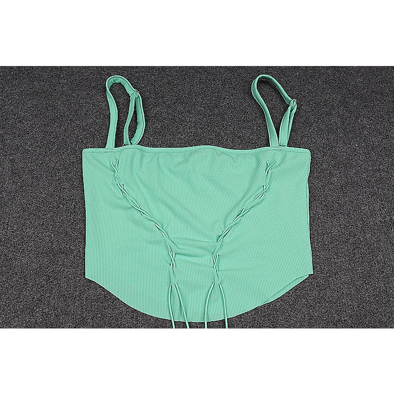 DUNEA Áo Tank Top Cổ Vuông Màu Trơn Thiết Kế Quyến Rũ Cho Nữ