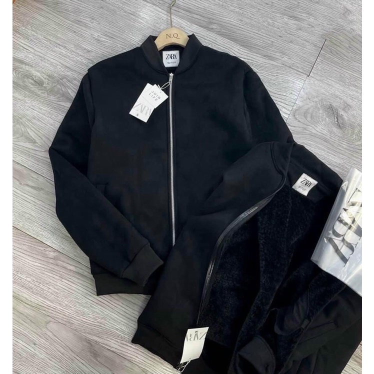 Bomber nam lót lông