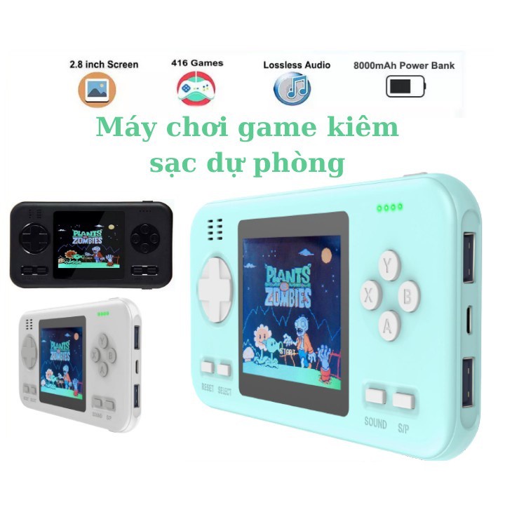 🔥Máy Chơi Game Cầm Tay tích hợp sạc dự phòng 8000 có 416 games in 1. Đồ hoạ nay đã đẹp hơn