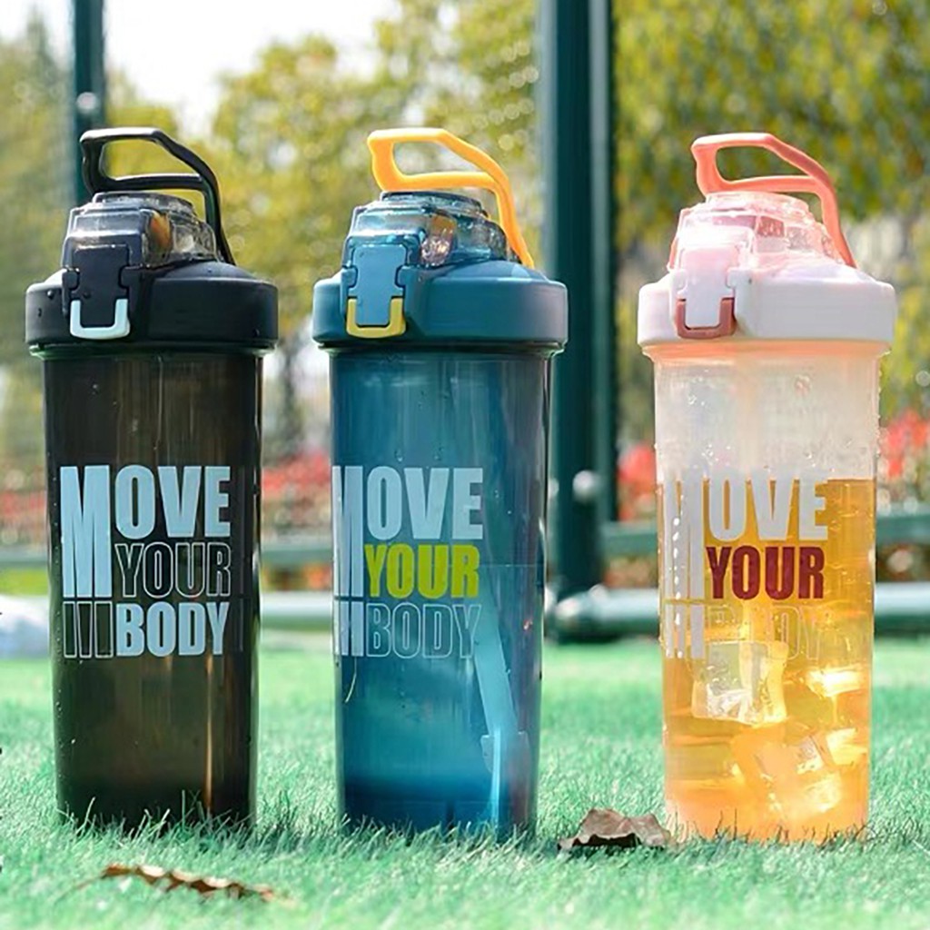 Bình nước thể thao 800ml bằng nhựa cao cấp an toàn sức khỏe shaker tập gym 3 màu sắc unisex Harry's Bottle | BigBuy360 - bigbuy360.vn