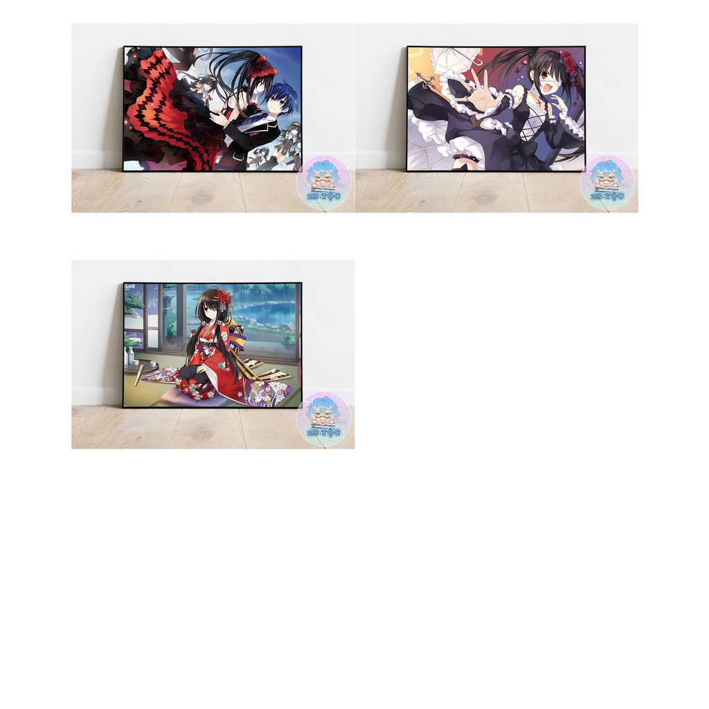TRANH POSTER A3 TOKISAKI KURUMI (17) ANIME MANGA DATE A LIVE CHẤT LIỆU GIẤY CAO CẤP - 2D TỘC SHOP