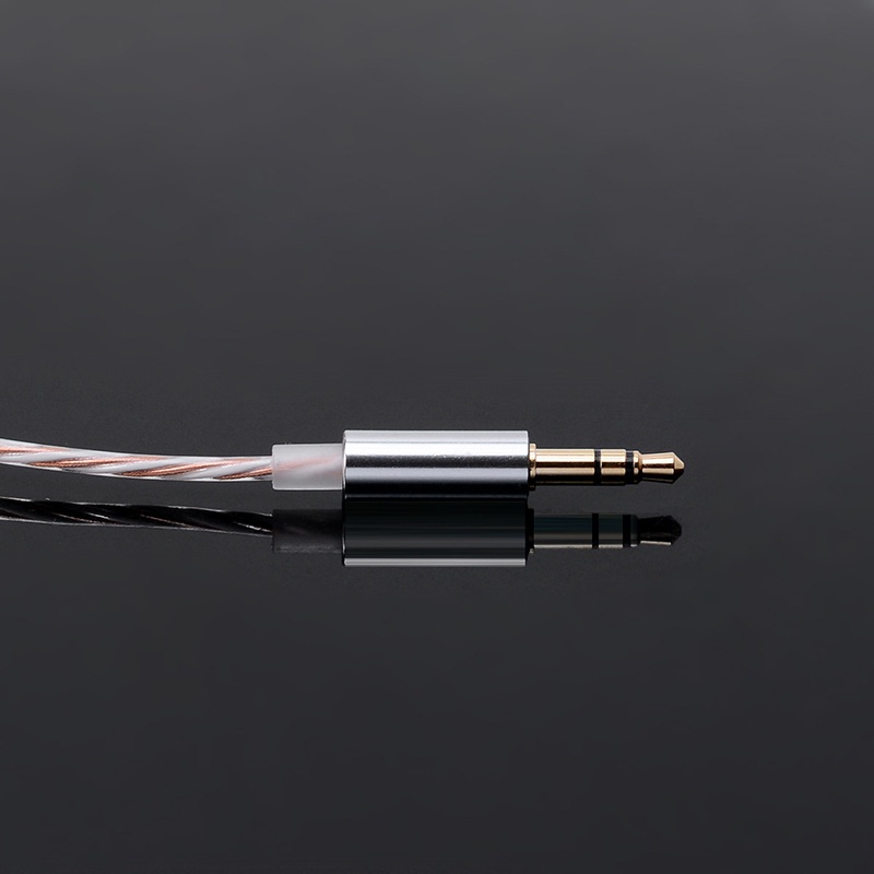 Sợi dây cáp giắc cắm tai nghe 3.5mm 3 cực kết hợp đồng và bạc 30*0.05 dùng để sửa chữa thay thế và tự làm dây tai nghe