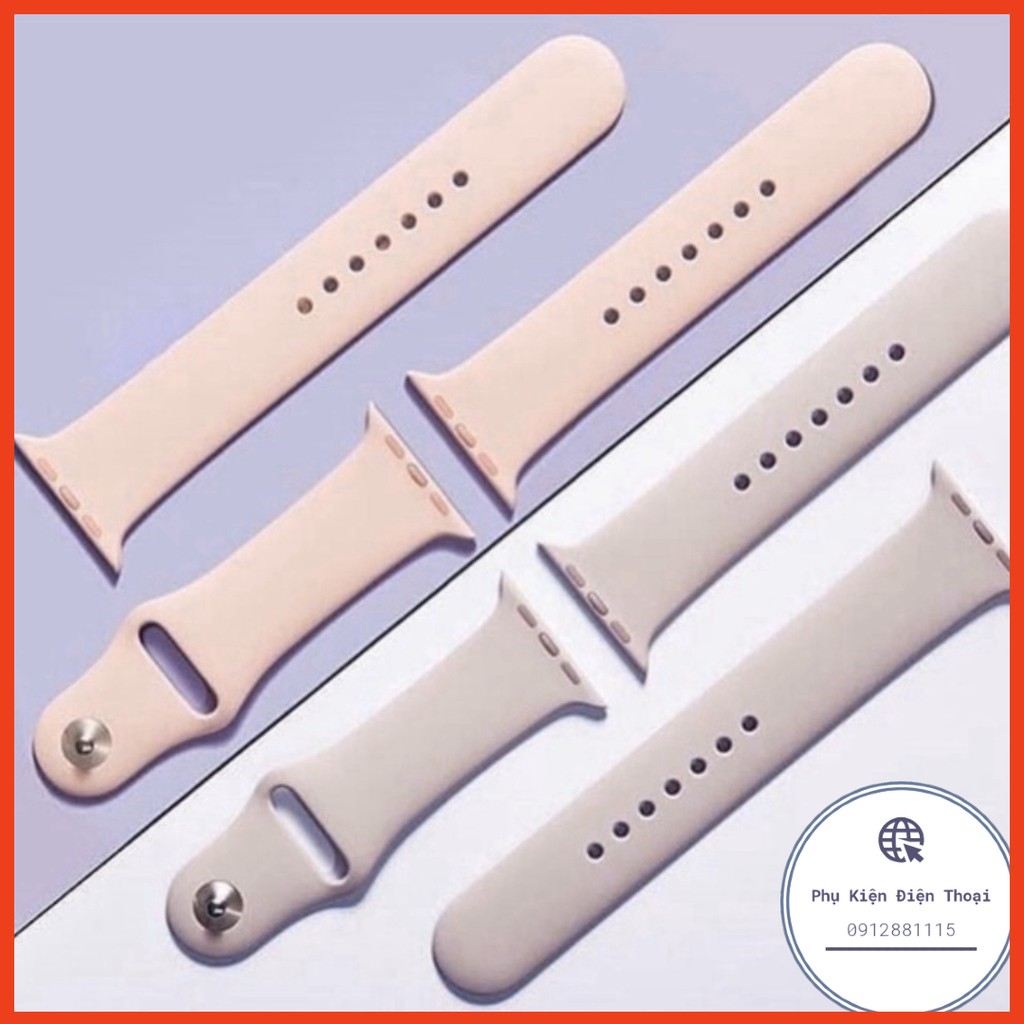 ⏰15 MÀU⏰ DÂY ĐỒNG HỒ CAO SU APPLE WATCH SPORT BANDS CAO CẤP FULL SIZE 1 2 3 4 5 38mm 40mm 42mm 44mm