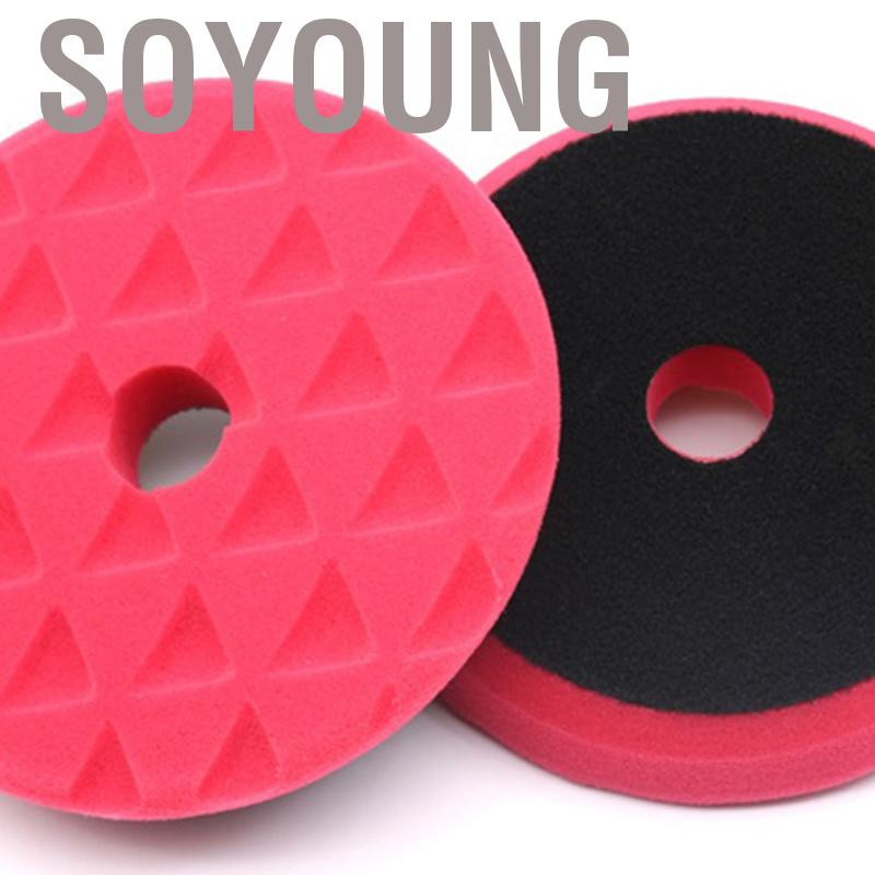 Soyoung Car Polishing Pad Polisher Machine Waxing Buffing Cleaning Drill Adapter Triangle Sponge Disk