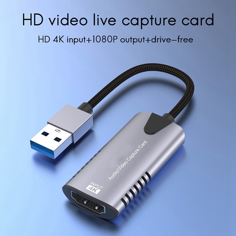 Card Ghi Âm Usb 3.0 Cho Dvd / Tv Box / Pc, 4k Hd 1080p Cho Xbox / Ps4 / Switch