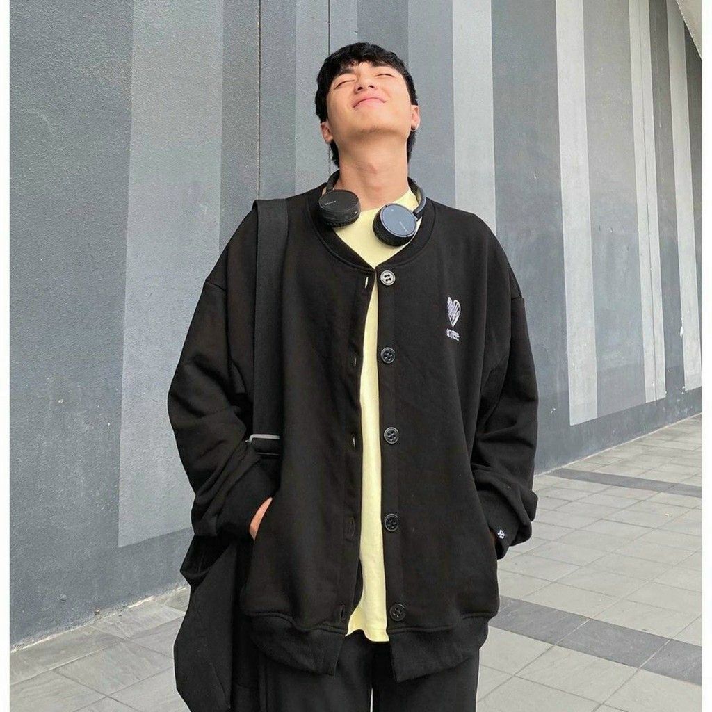 Áo chống nắng cao cấp- Áo khoác nỉ Thêu tym Cardigan cho nam và nữ Ulzzang Guvia GAKN39 | BigBuy360 - bigbuy360.vn