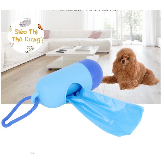 Cuộn Túi Đựng Phân Cho Thú Cưng 1 vỏ + 3 ruột