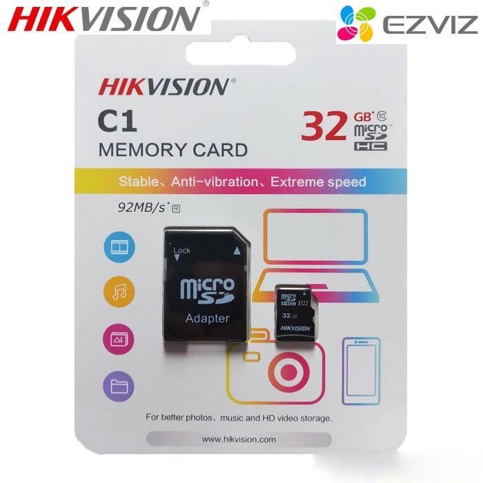 (Kèm Adapter)- Thẻ Nhớ HIKVISION 32GB/64GB/Kèm Adapter 92MB/S - Bảo hành 60 Tháng 1 đổi 1 - Hàng Chính Hãng | BigBuy360 - bigbuy360.vn