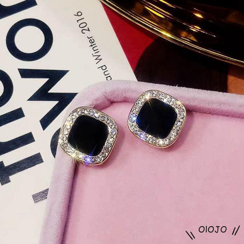 Khuyên Tai Bạc 925 Hình Cỏ Bốn Lá Xinh Xắn