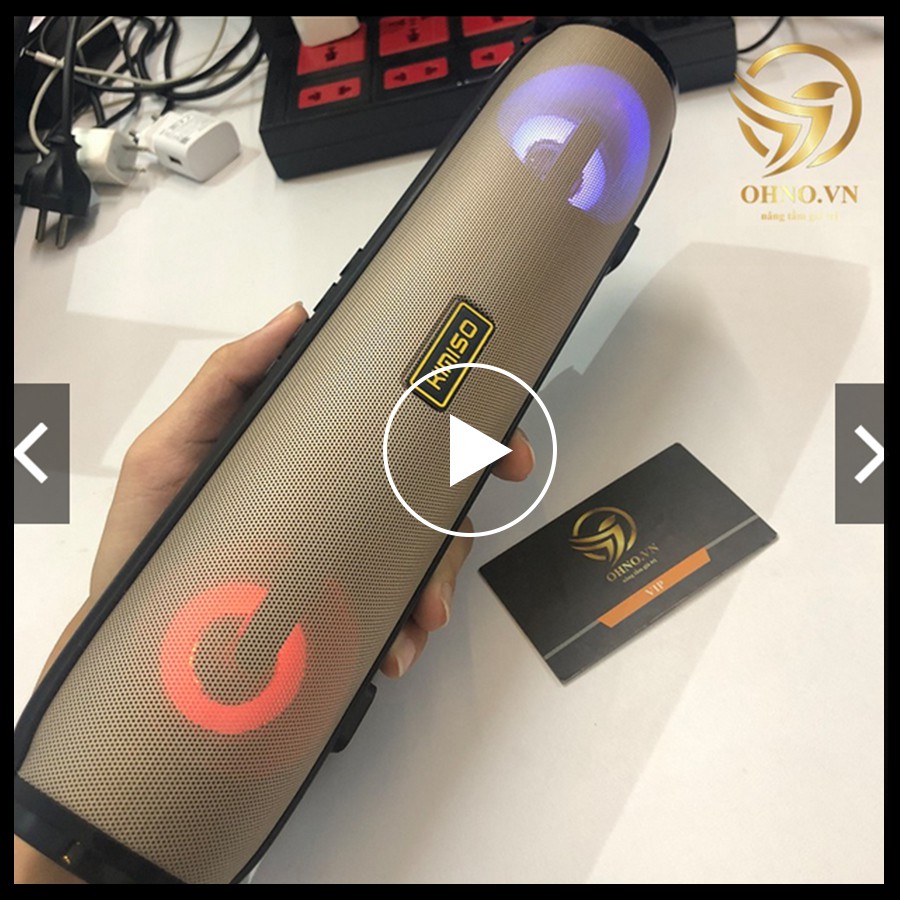 Loa Bluetooth Chính Hãng Kimiso KM 203 Loa Không Dây Bluetooth Siêu Bass Có Đèn Led Cao Cấp - Điện Máy OHNO