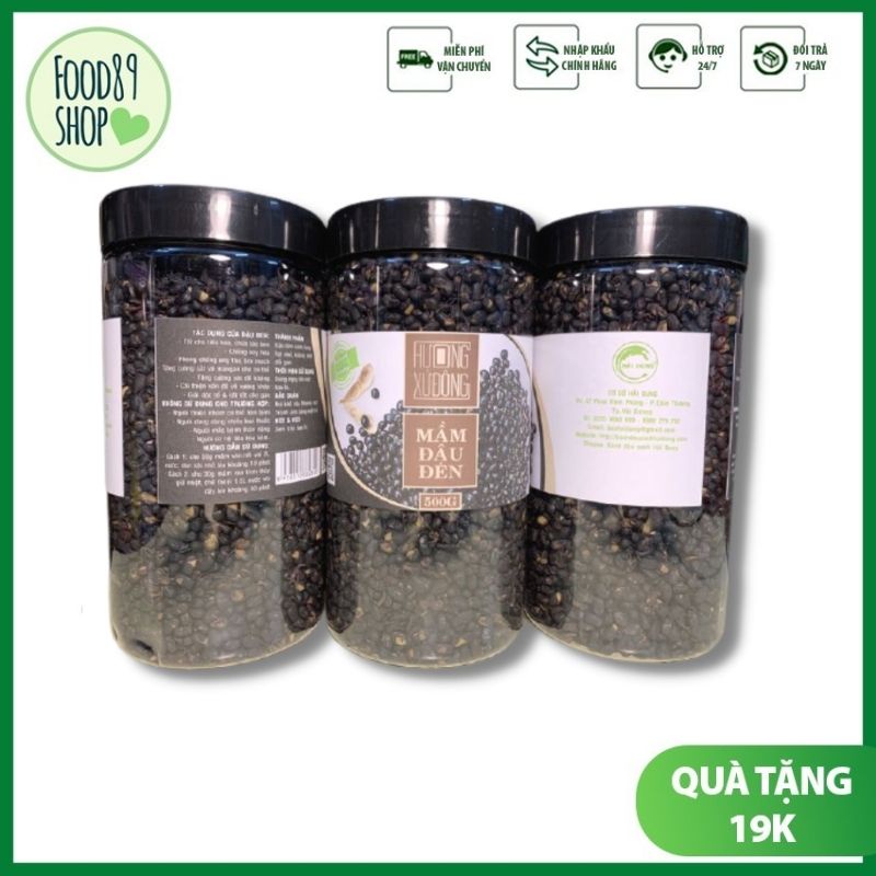 Trà mầm đậu đen xanh lòng Hương Xứ Đông 500g thanh lọc cơ thể, bổ máu - Food 89