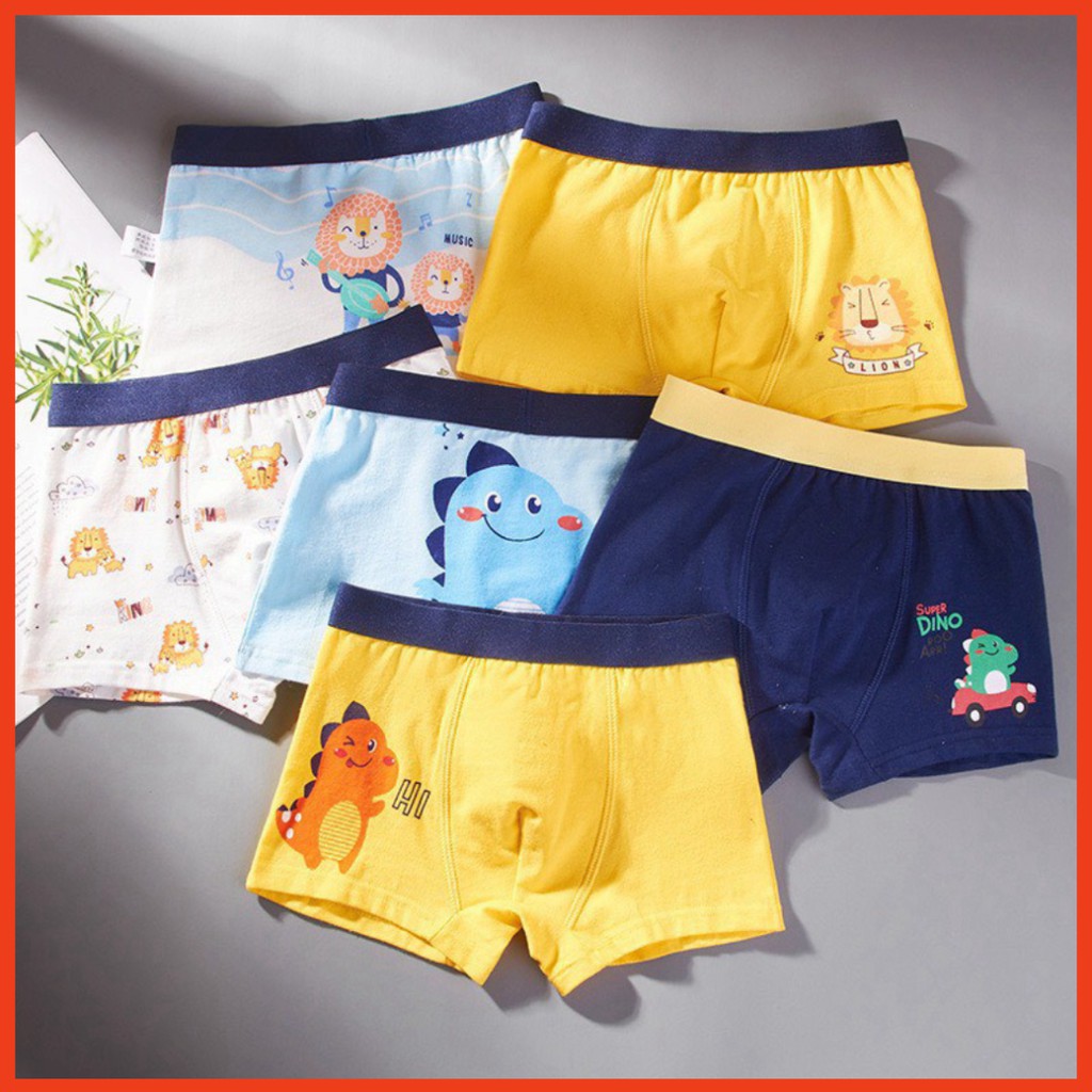 (QC20) Sét 4 Chiếc Quần Sịp Trẻ Em Chất COTTON Hàng Quảng Châu Cao Cấp