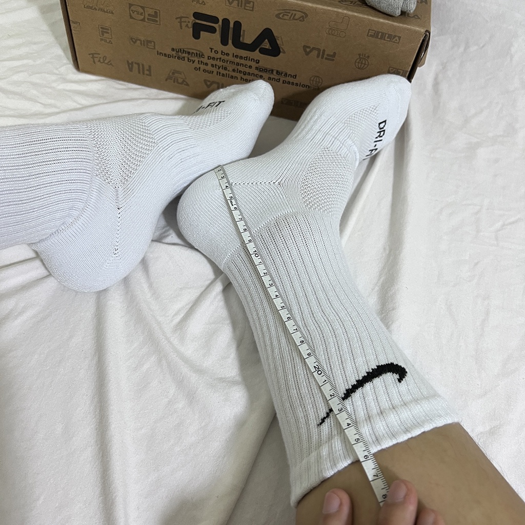Combo 3 pack 3 đôi tất thể thao Nike cao cổ Drifit ( 1 pack trắng - 1 pack đen - 1 - pack xám )  - Free ship + Quà tặng