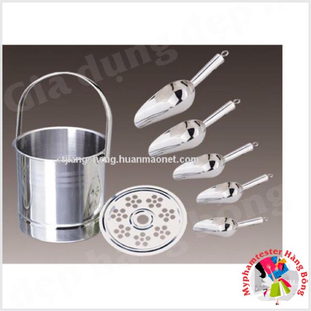 Xô đựng đá 2 cỡ 1 lit và 1 lít kèm cả gắp