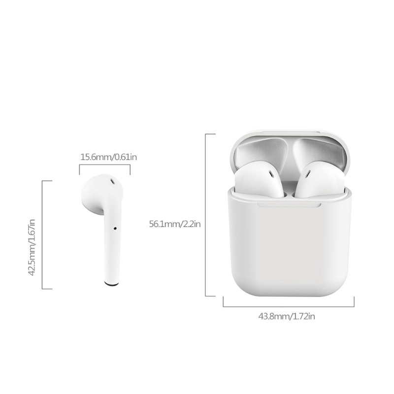 chin 8 Colors TWS Bluetooth Earphone i12 inPod Touch Airpod Key Wireless Headphone Earbuds Sports Headsets For -iPhone -Xiaomi...