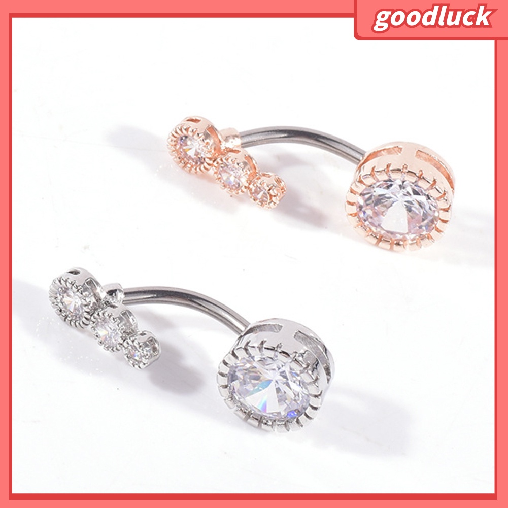 Khuyên Rốn Hình 4 Viên Đá Cho Nữ