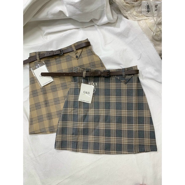 Chân váy chữ A, Chân váy kẻ caro nữ đẹp