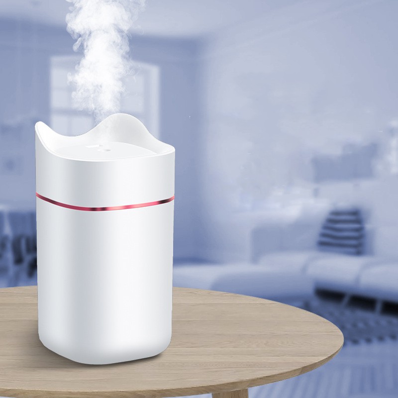Fnelse Máy Khuếch Tán Tinh Dầu Làm Ẩm Không Khí Mini USB Hình Mèo 1.4L Tích Hợp Đèn LED Màu Sắc