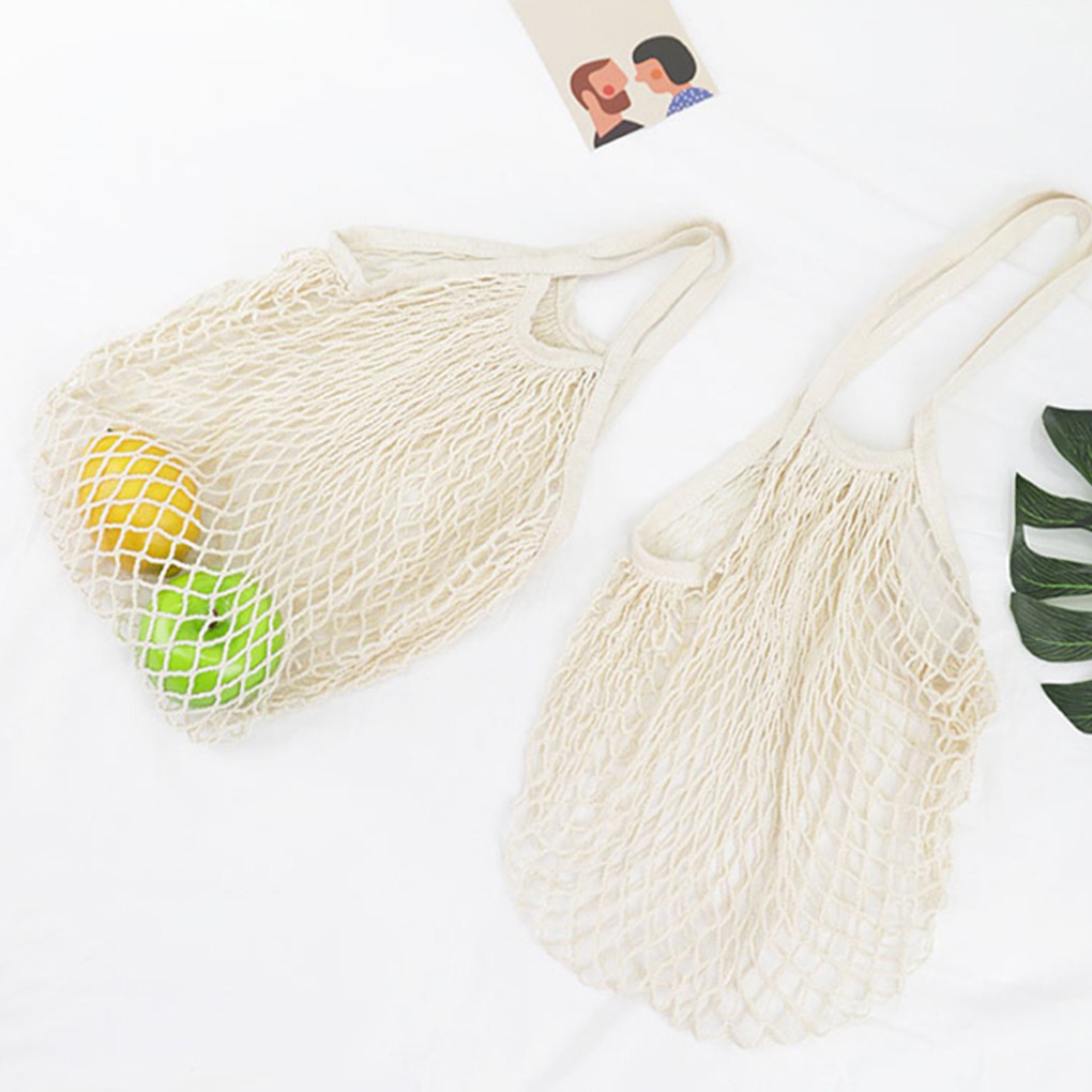 Mesh Bag String Shopping Bag Long Strap Handbag Reusable Fruit Storage Handbag Totes