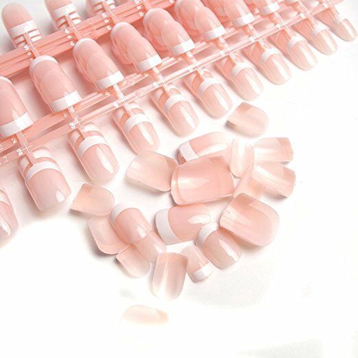 móng tay giả Set 24 móng tay giả FOREVERLILY nhiều kích cỡ thiết kế hình vuông dùng luyện vẽ