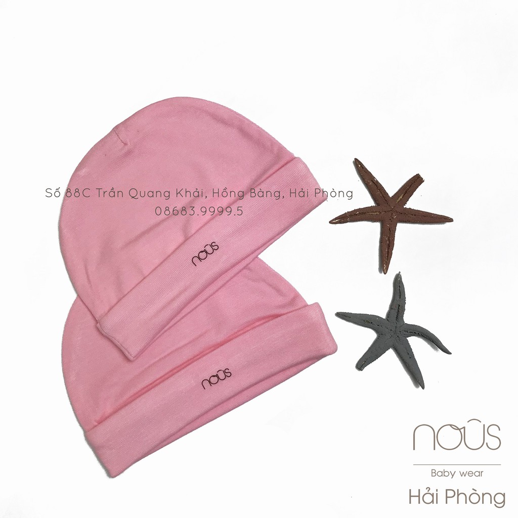 Set 2 Mũ Petit Hồng Nous
