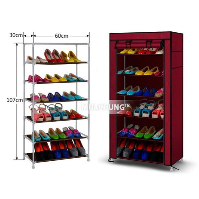 KỆ VẢI ĐỂ GIÀY 6 TẦNG