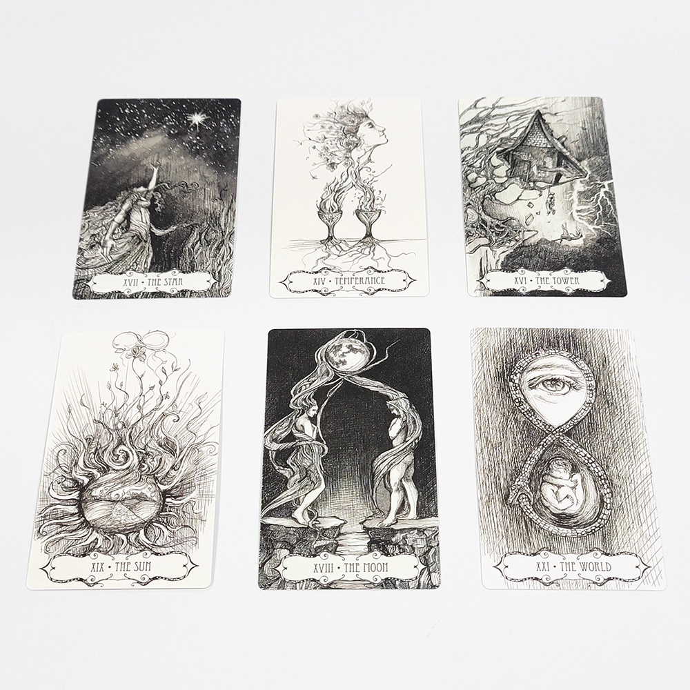 [Size Gốc] Bộ Bài Tarot Of The Abyss 78 Lá Bài 7x12 Cm Tặng Đá Thanh Tẩy S80
