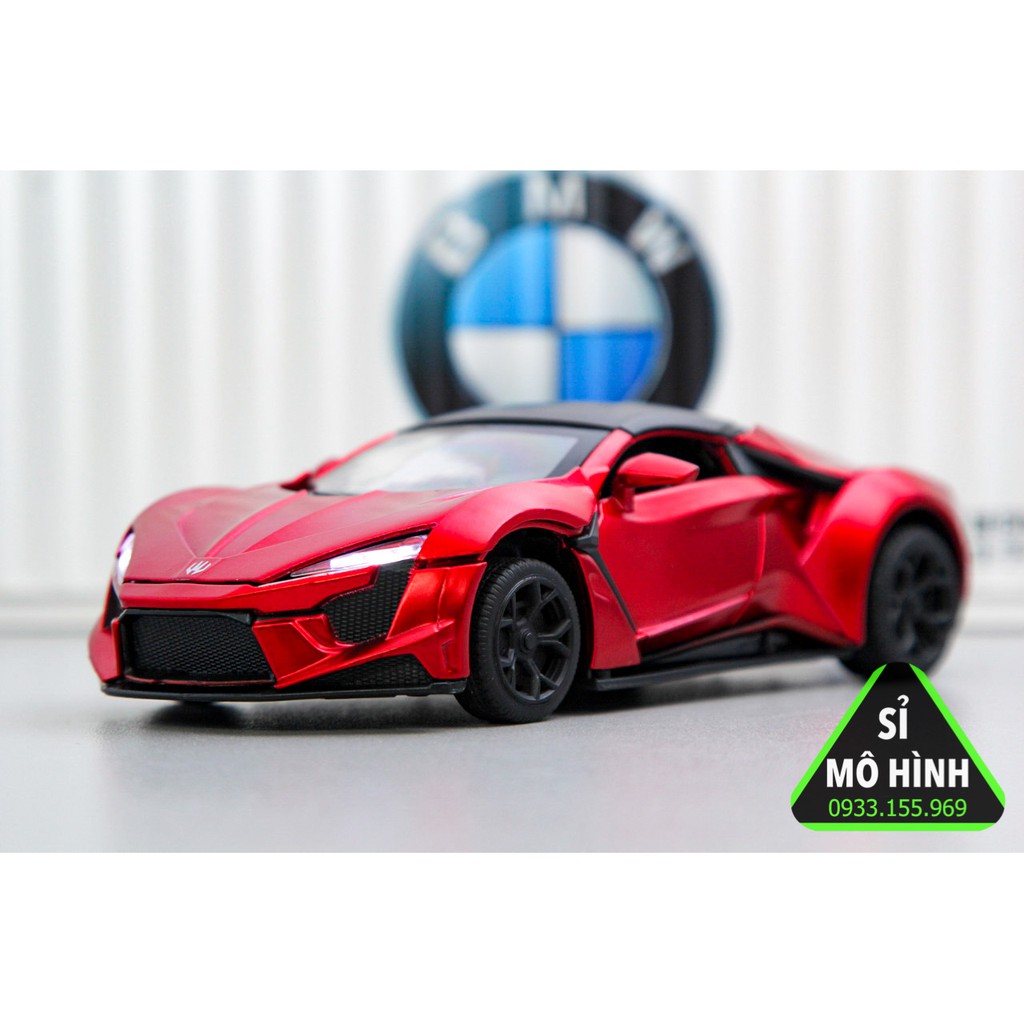 [ Sỉ Mô Hình ] Xe mô hình Fenyr SuperSport 1:32 Đỏ mờ