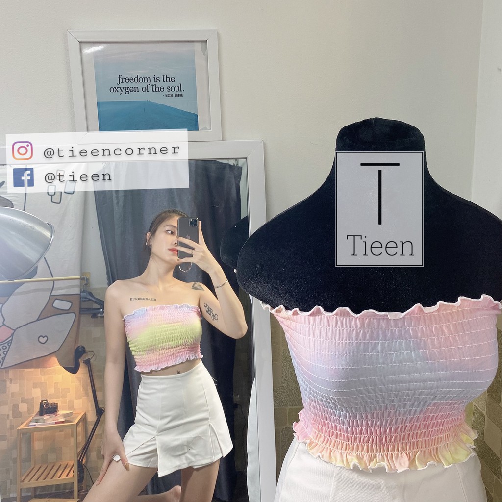 Áo ống loang basic tôn da tôn dáng