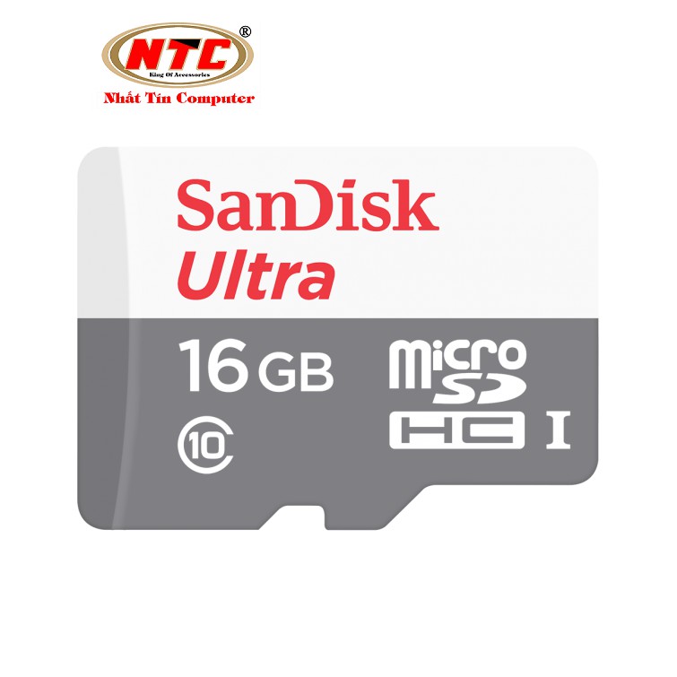 Thẻ nhớ MicroSDHC SanDisk Ultra 16GB 533X 80MB/s (Bạc) - Hàng chính hãng | BigBuy360 - bigbuy360.vn