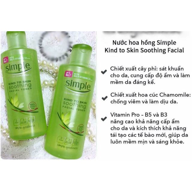 nước hoa hồng simple