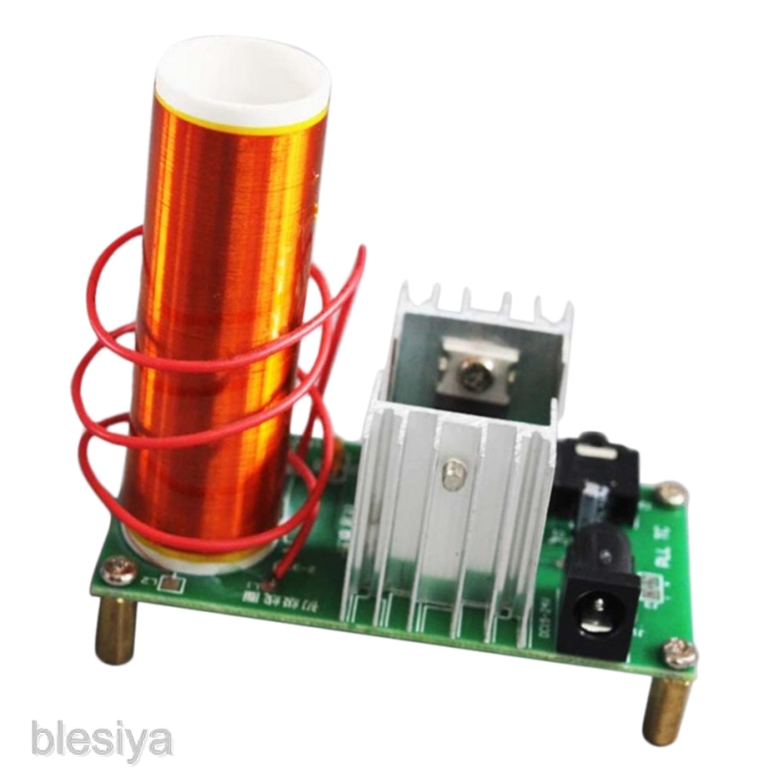 (hàng Mới Về) Bộ Dụng Cụ Diy Bảng Mạch Âm Thanh 2-24v / 2a Mini Tesla Plasma