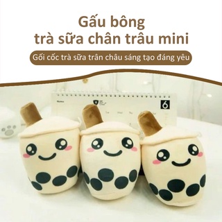 Trà Sữa Chân Trâu Gối Teddy Gấu Bông Mini 16cm