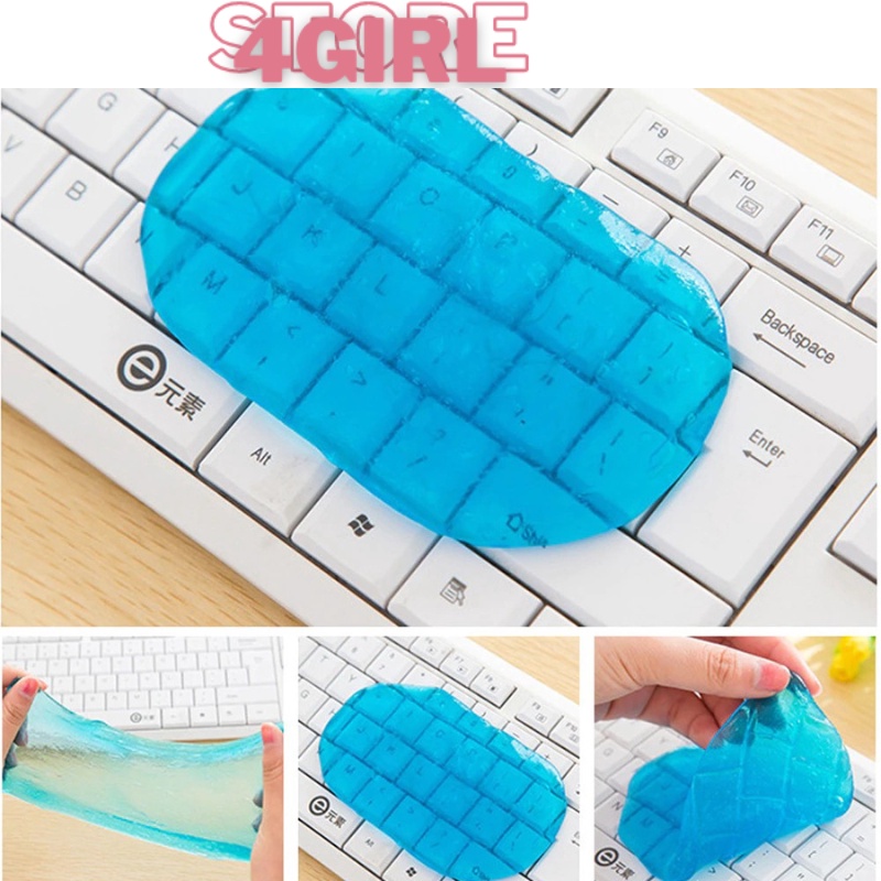 Gôm dính bụi silicon, mềm dẻo dính hút bụi vệ sinh nội thất xe hơi ô tô bàn phím - Gel lăn bụi làm sạch đa năng
