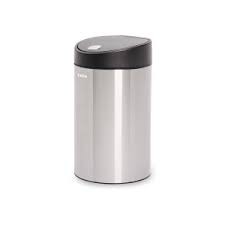 Thùng rác inox đạp chân FITIS giảm chấn chống vân tay Tròn 12L Vuông 15L cho nhà bếp văn phòng