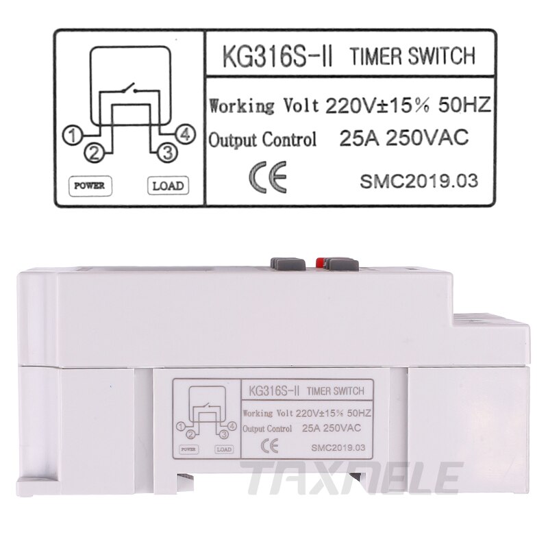 Đồng Hồ Hẹn Giờ Kỹ Thuật Số 30a 220v 7 Ngày Kg316S