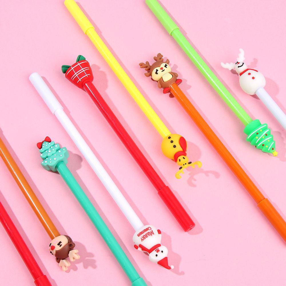 CHOOKEY Bút Mực Đen Họa Tiết Giáng Sinh Sáng Tạo
