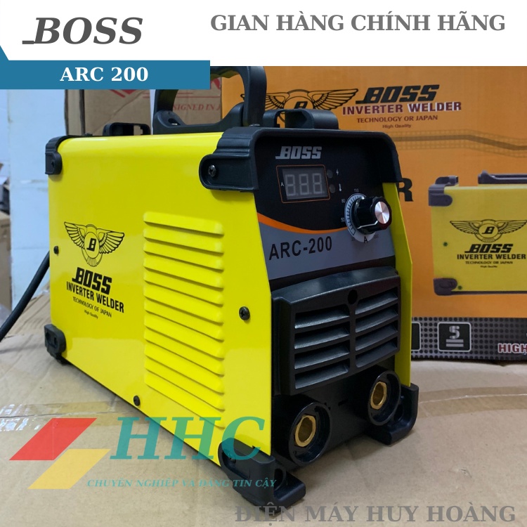 Máy hàn điện tử BOSS NHẬT ARC 200 cho thợ chuyên hàn que 2,6li và 3,2li