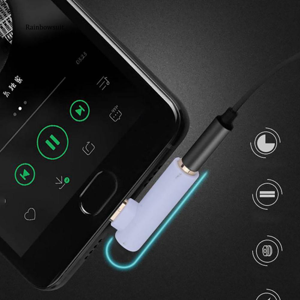Cáp chuyển đổi Type C sang 3.5mm hình chữ L cho điện thoại/ máy tính bảng