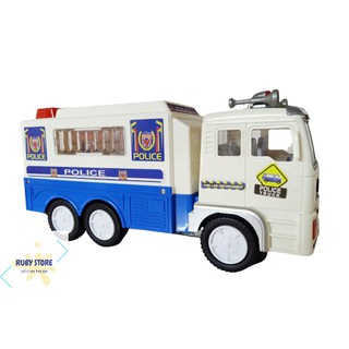 XE CẢNH SÁT TỰ CHẠY, CÓ ĐÈN & ÂM THANH SÔI ĐỘNG (Dùng pin)