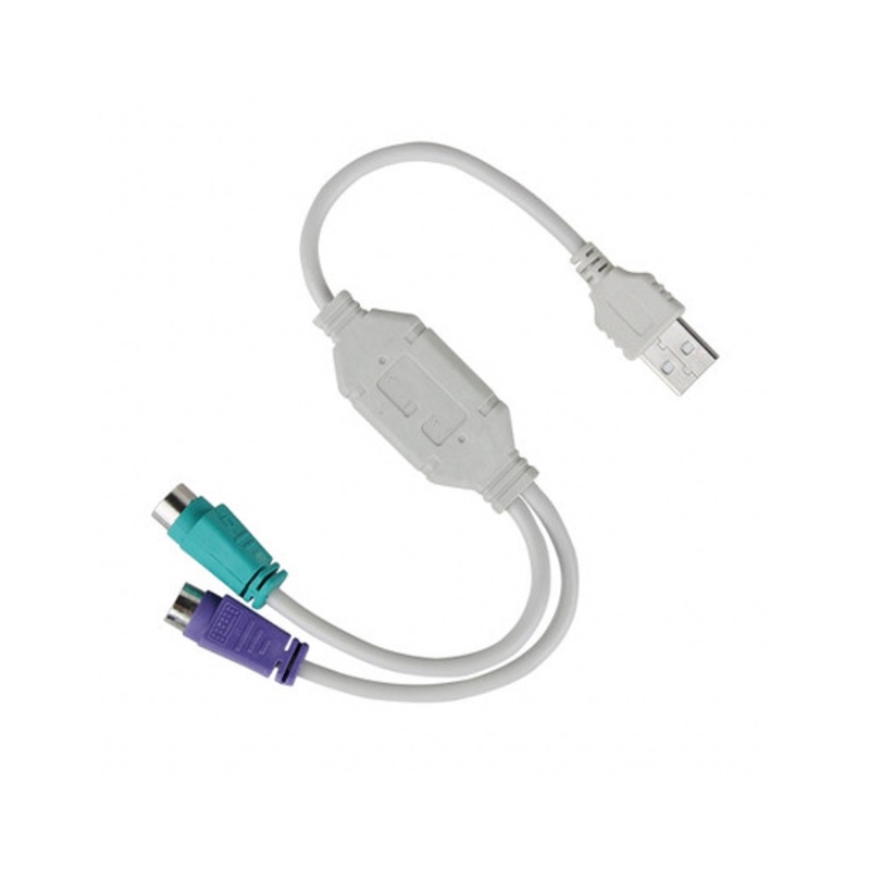 Dây cáp chuyển đổi dữ liệu USB đực sang PS / 2 đầu cái cho chuột và bàn phím