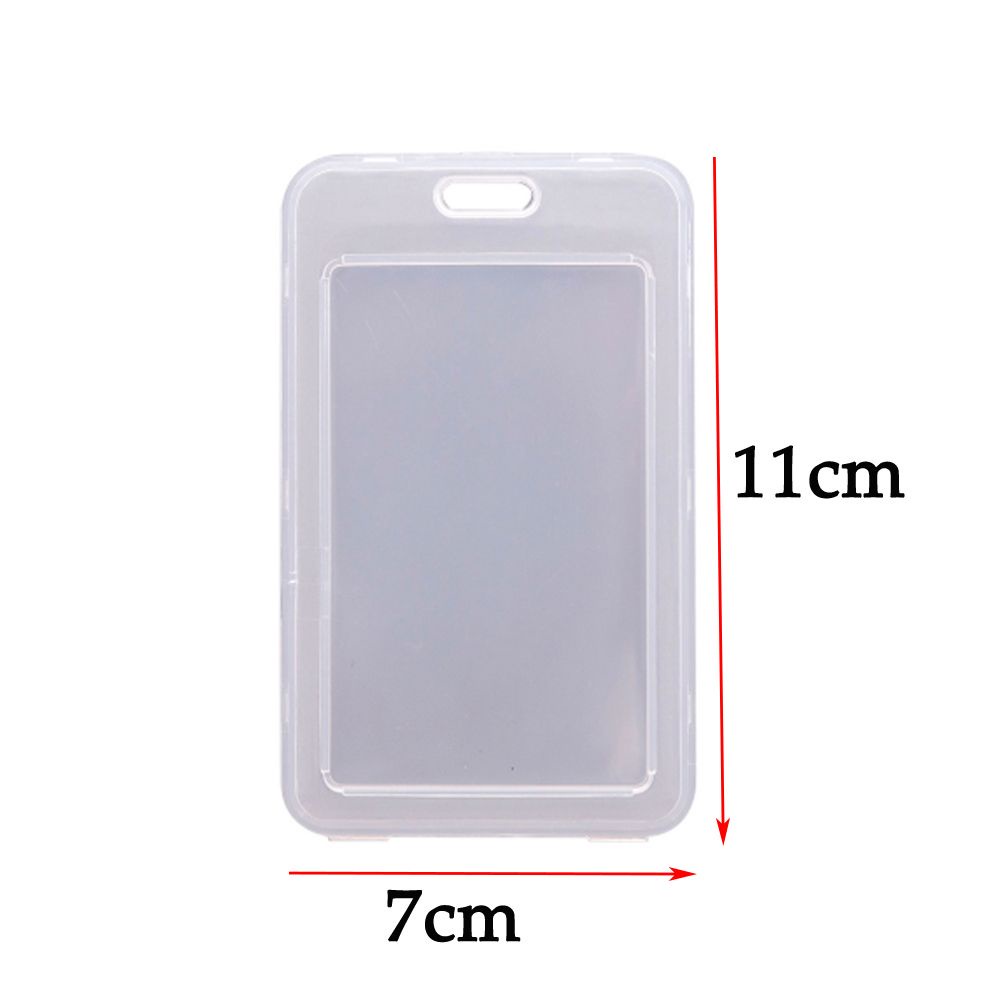 Bao đựng thẻ bằng nhựa trong suốt hai mặt chống trộm an toàn cho trường học / văn phòng