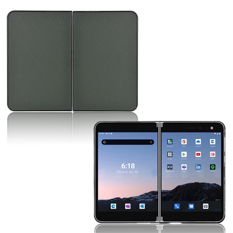 Ốp Điện Thoại Da PU + PC Màu Trơn Cho Microsoft Surface Duo 2 8.3 "