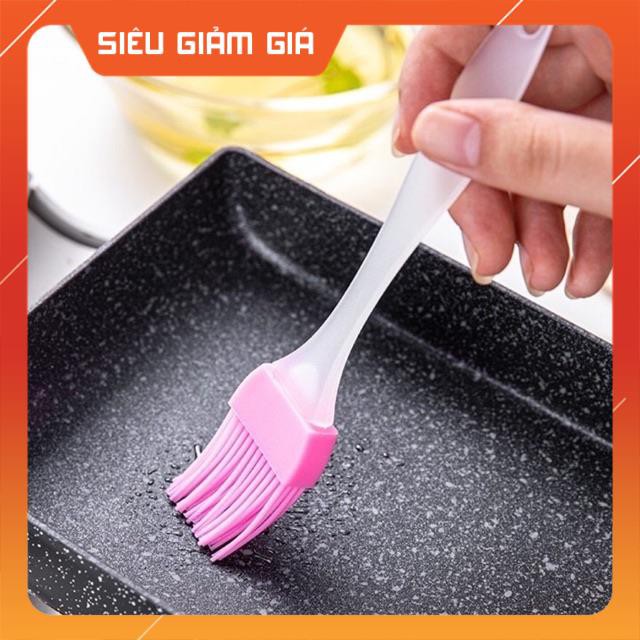 Cọ Chổi Quét Dầu Mỡ, Nước Sốt, Mặt Bánh Silicone Cán Nhựa