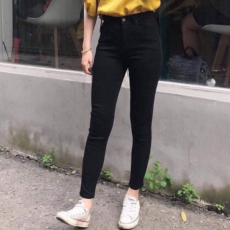 Quần jean đen co giãn bigsize