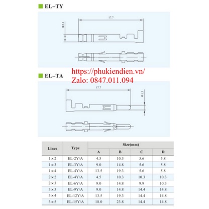 Đầu cắm nối tín hiệu- Signal connector- Jack nối tín hiệu - Giắc nối dây điện công nghiệp