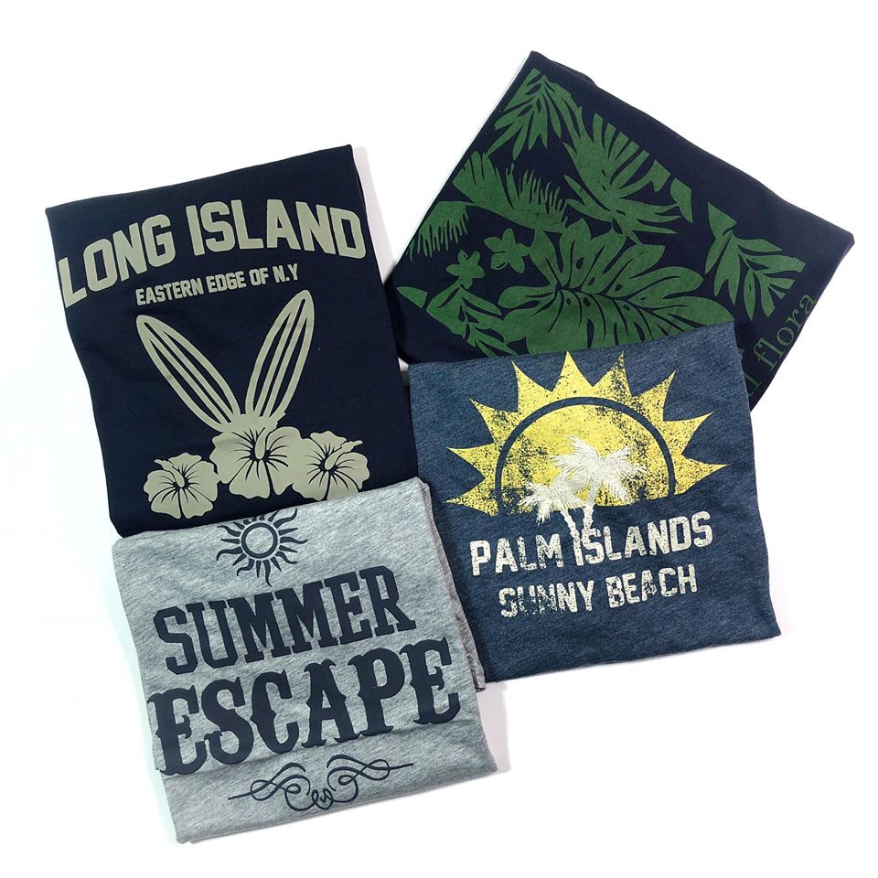 Áo thun nam cộc tay nhiều hình S220 vải cotton xuất Nhật