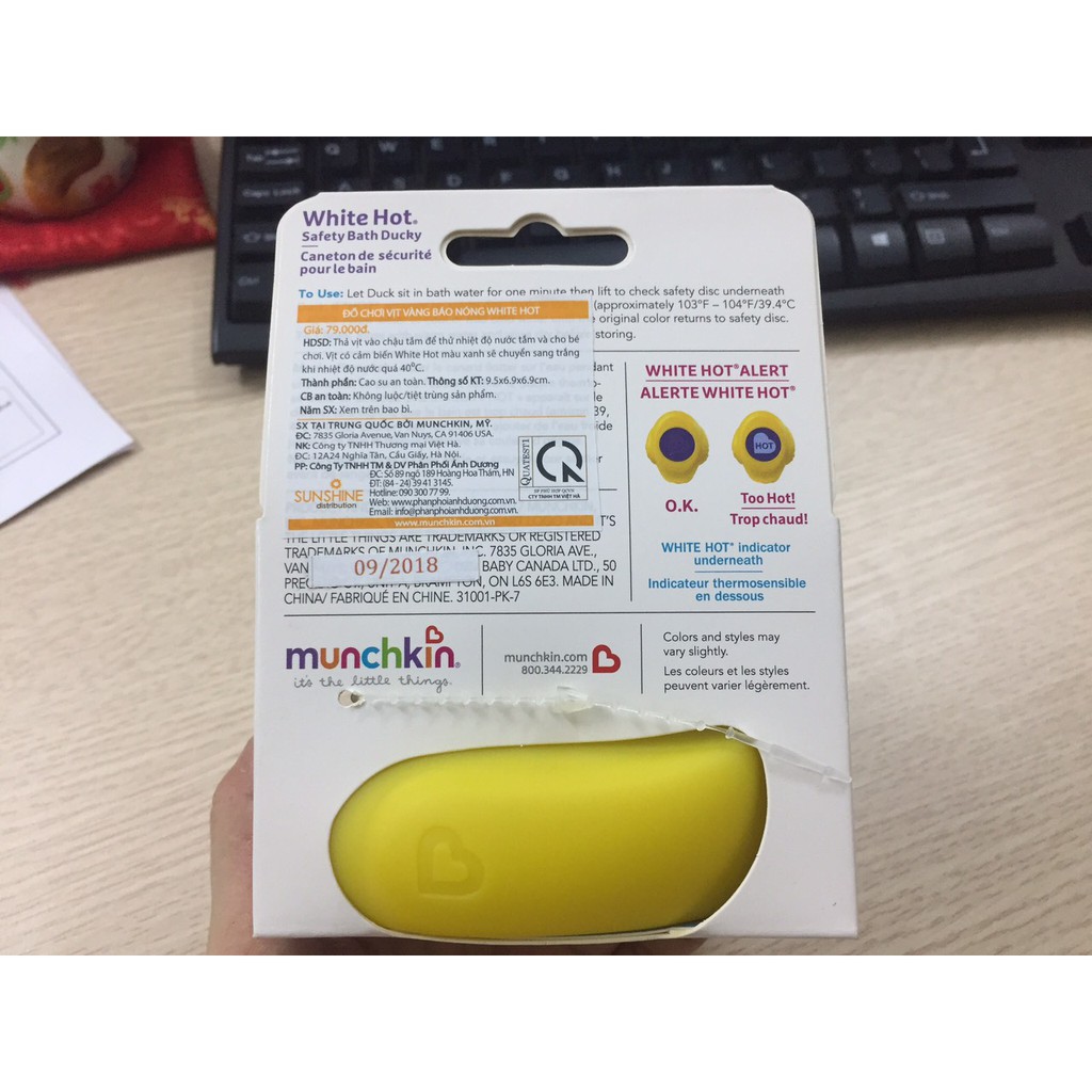 Vịt vàng báo nóng Munchkin