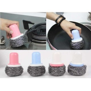 Dụng Cụ Cọ Xoong Nồi Vệ Sinh Nhà Bếp Có Tay Cầm Tiện Dụng